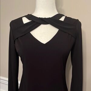 Michael Kors Black Long Sleeve Blouse